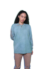 THE STAMPED LS T-SHIRT (GREEN)